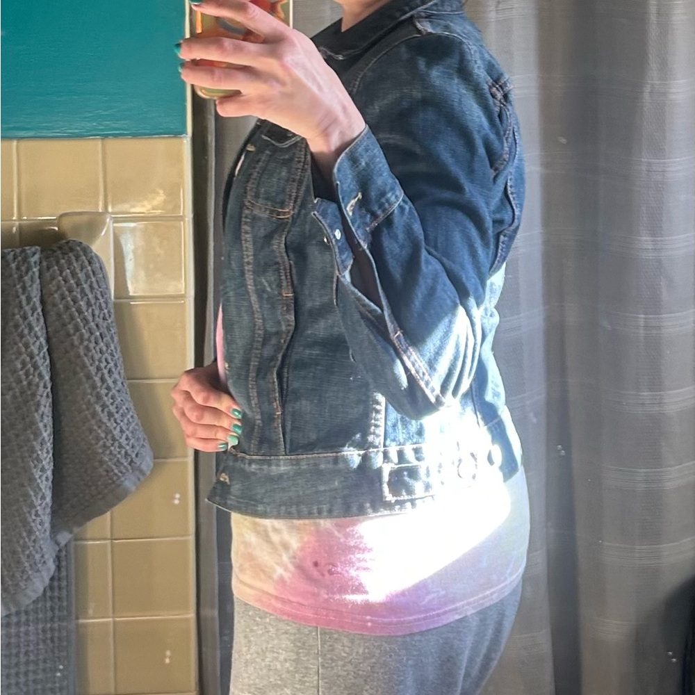 Dark Blue Denim Jacket Lucky Brand - Picture 10 of 10